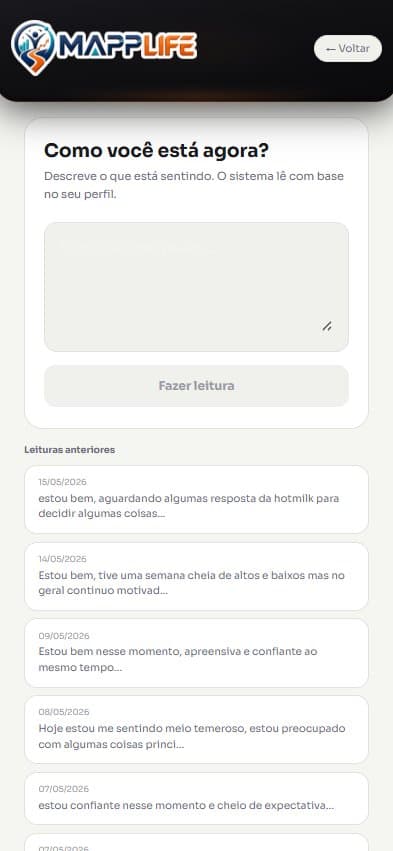 Tela do Termômetro — Como você está agora?