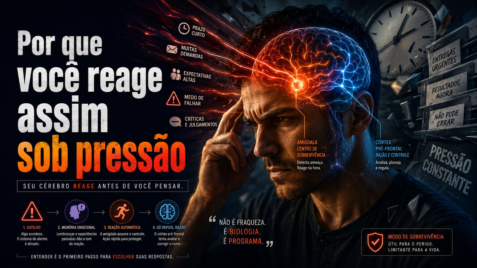 Por que você reage assim sob pressão